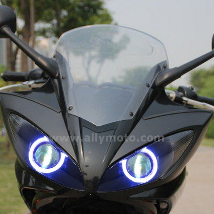 005 Headlight Yamaha Fz6S 2003-2009 Frontlamp Lightings Angel Halo Eye Blue-3 005 Headlight Yamaha Fz6S 2003-2009 Frontlamp Lightings Angel Halo Eye Blue-3